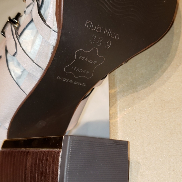 Klub Nico New Tuscany Strappy Heel Sandals ALL Leather Sexy Celeb Chic Gold🎉HP - Picture 10 of 16